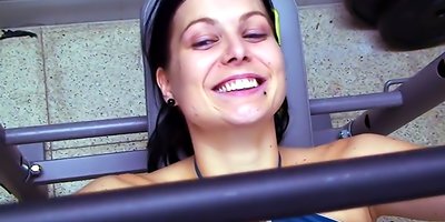 Monika Adds Masturbation To Her Gym Program